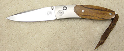 William Henry Titanium  and Ironwood Knife