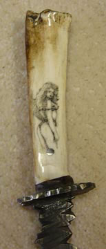 Bob Walker Scrimshaw Knife