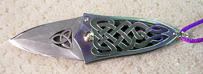 Donald Bell Celtic Folding pendant knife