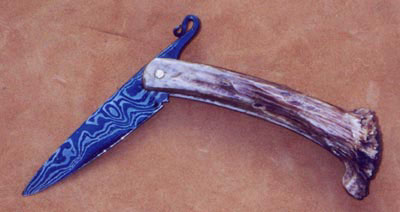 Damascus Folder Knife