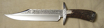 Weber Engraved Bowie Knife