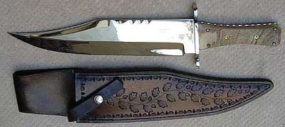 Gil Hibben Large clip point Bowie Knife