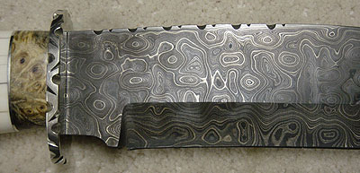 Herb Derr Damascus Knife