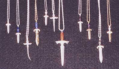 Jot Singh Khalsa Life Knives Necklaces
