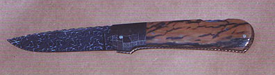 Kenny Stiegerwalt Damascus Folding Knife