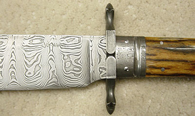 Mike Johnson Damascus Bowie knife