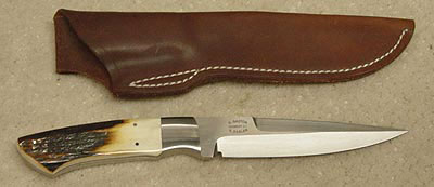 Russell Easler Knife and Leather Sheath