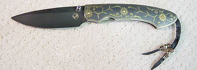 William Henry Koftgari Gold  Knife