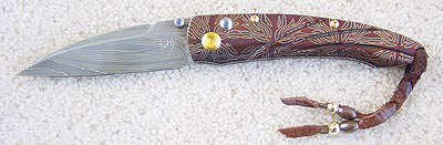 William Henry Custom Damascus Knife