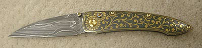 William Henry Custom Damascus Knife