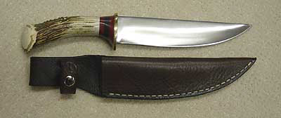 Wayne Smith Stag handle Bowie Knife