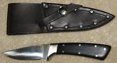 John Bauman Hunting Knife and Leather Sheath