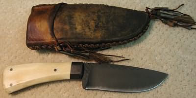 Daniel Winkler Knife and Rawhide Sheath