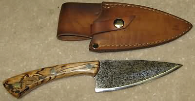 Giovanni DelGuercio Knife and Leather Sheath