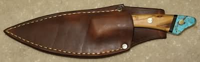 Giovanni DelGuercio Knife and Leather Sheath