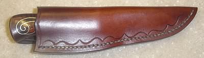 Jay Hendrickson  Damascus knife with silver inlay