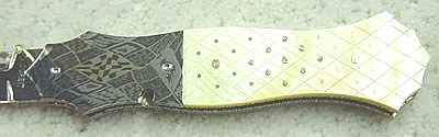 Jerry Corbit Damascus Folding Knife