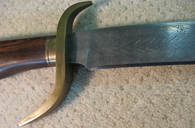 Kevin Casey Large Damascus Knife