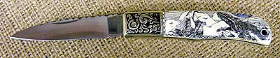 Sam McDowell Scrimshaw Knife