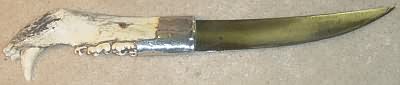 eddler Black bear jawbone knife