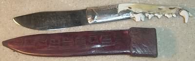 Peddler Coyote jawbone knife