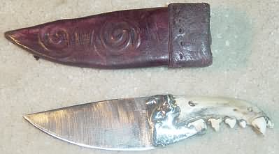 Peddler Badger jawbone knife