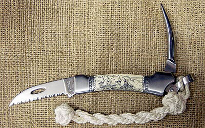 Sam McDowell Scrimshaw Knife