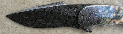 Stan Wilson Damascus Folding Knife