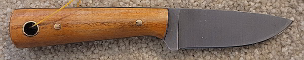 Battle Horse Knives Highland Trail 2.5" blade, 5.75" overall, orangewood handle.