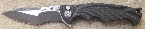 Brian Tighe Button Lock Flipper Carbon fiber