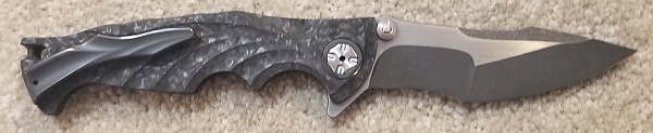 Brian Tighe Button Lock Flipper Carbon fiber