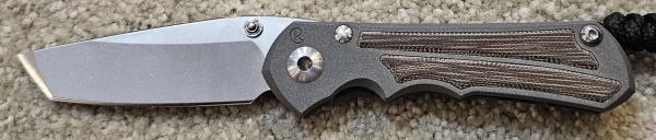 Chris Reeve Small Inkosi Tanto Magnacut blade Natural canvas micarta 