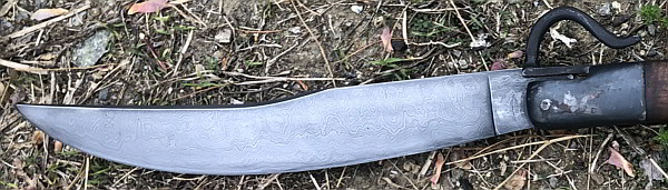 Elijah Kelly Navaja Damascus Ratchet Knife