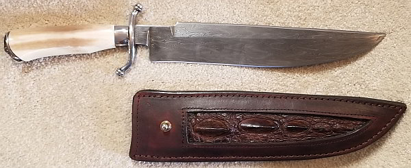 Gary Mulkey 5 bar double-edge Bowie Knife