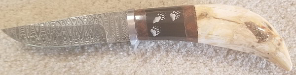 Gaetan Beauchamp Fossil Cave Bear Tooth Knife