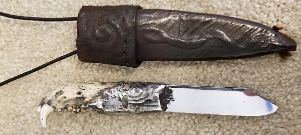 Peddler Knife #11 Badger Jawbone Patch Knife