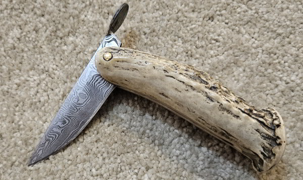 Pocono Mountain Forge Damascus Friction Folder