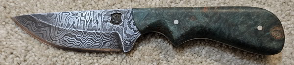 Pocono Mountain Forge Full tang 3.5" Damascus blade