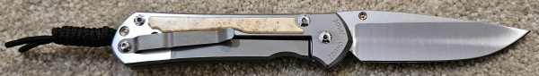Chris Reeve Knives Large Sebenza 31 Polished CPM Magnacut, box elder inlay