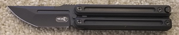 Rocket Knives  Mini Parabellum Blackout Balisong