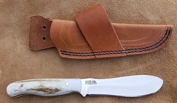 Silver Stag Knife Tyler Slab Hunter