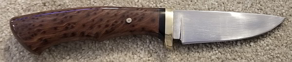 Simrun Knives by Dave Simington Midsize Lacewood Hunter