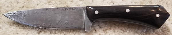 Alex Sisko Damascus Utility Knife