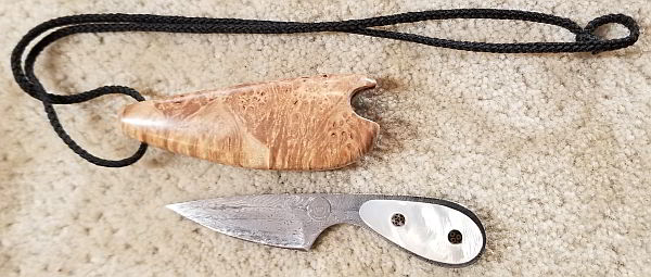 Stan McKiernan MOP Burl Neck Knife